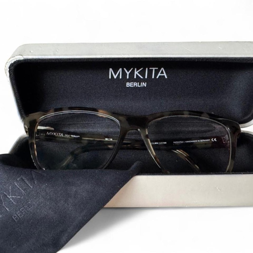 Mykita No.2 "Dolly" Eyeglasses Frames 55▫15 Col 603 Tortoise | Case + Cloth